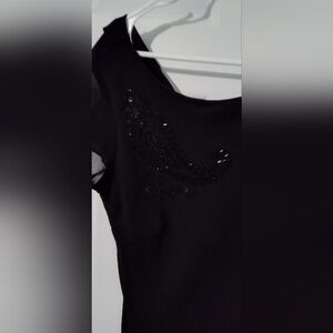 Robbie Bee Black Backless Dress